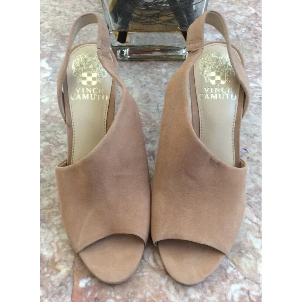 New Vince Camuto Women's Crasantha Open-Toe Slingback Heel Sandal Size 5.5, $130